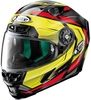 X-Lite X-803 Ultra Carbon Caesar Helm,  rood-geel,  afmeting XL