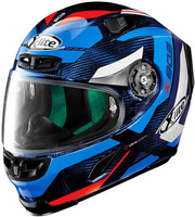 X-lite X-803 Ultra Carbon Mastery Helm Wit Rood Blauw L