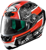 X-Lite X-803 Ultra Carbon Petrucci Helm,  zwart-rood,  afmeting XL
