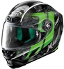 X-Lite X-803 Ultra Carbon Provocator Helm,  zwart-groen,  afmeting XS