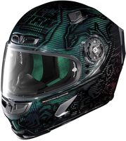 X-Lite X-803 Ultra Carbon Stoner Superhero Helm,  zwart-groen,  afmeting XL