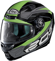 X-Lite X-803 Ultra Carbon Tester Helm,  zwart-groen,  afmeting S