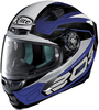 X-Lite X-803 Ultra Carbon Tester Helm,  zwart-wit-blauw,  afmeting 2XS