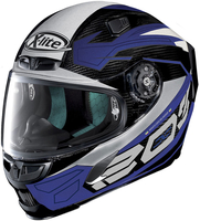 X-Lite X-803 Ultra Carbon Tester Helm,  zwart-wit-blauw,  afmeting 2XS