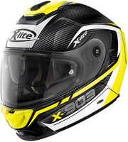 X-lite X-903 Ultra Carbon Cavalcade N-Com Helm,  zwart-wit-geel,  afmeting S