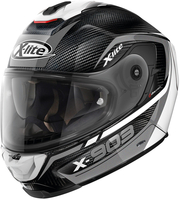 X-lite X-903 Ultra Carbon Cavalcade N-Com Helm,  zwart-wit-zilver,  afmeting XS