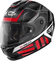 X-Lite X-903 Ultra Carbon Cheyenne N-Com Helm,  zwart-wit-rood,  afmeting S