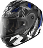 X-Lite X-903 Ultra Carbon Creek N-Com Helm,  zwart-wit-blauw,  afmeting 2XL