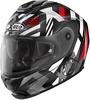 X-Lite X-903 Ultra Carbon Creek N-Com Helm,  zwart-wit-rood,  afmeting 2XL