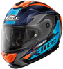 X-Lite X-903 Ultra-Carbon Nobiles N-Com Helm,  blauw-oranje,  afmeting XS