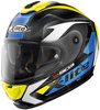 X-Lite X-903 Ultra-Carbon Nobiles N-Com Helm,  geel-blauw,  afmeting XS