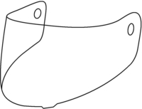 X-Lite X5 Visor,  helder