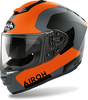 Airoh ST 501 Dock,  integraalhelm,  kleur: Mat Zwart/Oranje/Grijs,  maat: XS