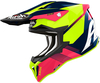 Airoh Strycker Blazer,  kruishelm,  kleur: Blauw/Pink/Neon-Geel,  maat: XL