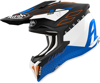 Airoh Strycker Skin,  kruishelm,  kleur: Mat Blauw/Wit/Zwart,  maat: S