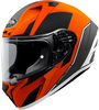 Airoh Valor Wings,  integraalhelm,  kleur: Mat Oranje/Grijs/Wit,  maat: XL