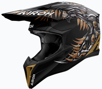 Airoh Wraaap Cyborg,  motorcrosshelm,  kleur: Mat Zwart/Grijs/Brons,  maat: XS