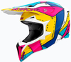 Airoh Wraaap Paint,  motorcrosshelm,  kleur: Wit/Blauw/Geel/Pink,  maat: XL