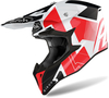 Airoh Wraap Raze,  kruishelm,  kleur: Wit/Zwart/Rood,  maat: L