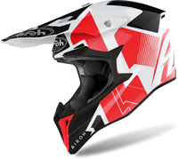 Airoh Wraap Raze,  kruishelm,  kleur: Wit/Zwart/Rood,  maat: L