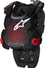 Alpinestars A-1,  borstbeschermer Niveau-1,  kleur: Wit/Zwart/Rood,  maat: XXL