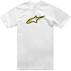 Alpinestars Ageless Shadow CSF,  t-shirt,  kleur: Wit/Zwart/Geel,  maat: L