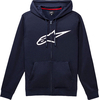 Alpinestars Ageless Zip V3,  capuchon met rits,  kleur: Donkerblauw/Wit,  maat: M