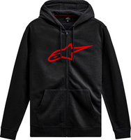 Alpinestars Ageless Zip V3,  capuchon met rits,  kleur: zwart/rood,  maat: M