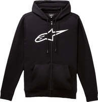 Alpinestars Ageless Zip V3,  capuchon met rits,  kleur: Zwart/Wit,  maat: M