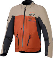 Alpinestars AMT-8,  textieljas DrystarXF,  kleur: Lichtbruin/Zwart/Oranje,  maat: XXL