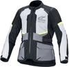 Alpinestars Andes Air,  textieljas Drystar,  kleur: Lichtgrijs/Donkergrijs/Zwart/Neon-Geel,  maat: XL