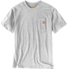 Carhartt Workwear K87 Pocket,  t-shirt,  kleur: lichtgrijs,  maat: S