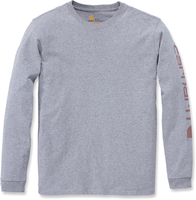 Carhartt Workwear Logo,  lange mouw vrouwen,  kleur: lichtgrijs,  maat: S