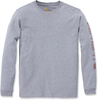Carhartt Workwear Logo,  lange mouw vrouwen,  kleur: lichtgrijs,  maat: XS