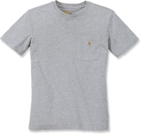 Carhartt Workwear Pocket,  t-shirt vrouwen,  kleur: lichtgrijs,  maat: L