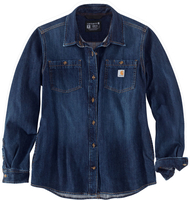 Carhartt Zion,  jeansblouse,  kleur: Donkerblauw (H85),  maat: XS