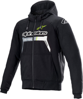 Chrome Ignition Hoodie,  kleur: Zwart/Neon-Geel/Grijs,  maat: 4XL