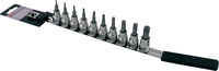 Cruztools Torx,  set doppenbits,  kleur: zilver/zwart