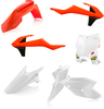 CYC 5 PLAS KIT HON CRF450RX 17,  kleur: Oranje/Wit (Replica 16)