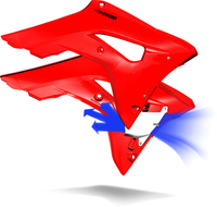 Cycra MX Powerflow,  radiatorbeschermkappen,  kleur: Rood