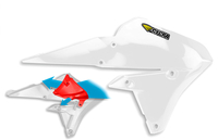 Cycra MX Powerflow,  radiatorbeschermkappen,  kleur: Wit