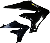 Cycra MX Powerflow,  radiatorbeschermkappen,  kleur: Zwart