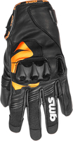 GMS-Moto Curve,  handschoenen unisex,  kleur: zwart/oranje,  maat: XS