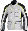 GMS-Moto Everest 3in1,  waterdicht textieljack,  kleur: Lichtgrijs/Zwart/Neon-Geel,  maat: L