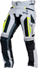 GMS-Moto Everest,  stoffen broek waterdicht,  kleur: Lichtgrijs/Zwart/Neon-Geel,  maat: XS