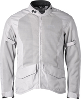 GMS-Moto FiftySix.7 Long,  mesh jas,  kleur: Wit,  maat: XXL