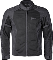 GMS-Moto fiftysix.7,  mesh jas,  kleur: zwart,  maat: 5XL