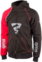 GMS-Moto Fox,  capuchonsweater,  kleur: zwart/rood,  maat: XS