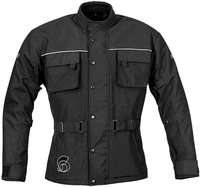 GMS-Moto Frisco,  textieljas waterdicht vrouwen,  kleur: zwart,  maat: 66