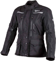 GMS-Moto Gear,  textieljas waterdicht vrouwen,  kleur: zwart,  maat: L